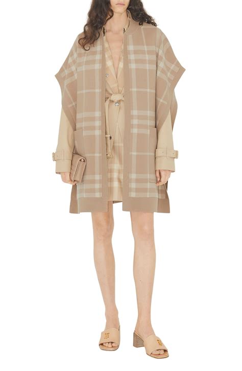 burberry camice|Burberry cashmere cape jacket.